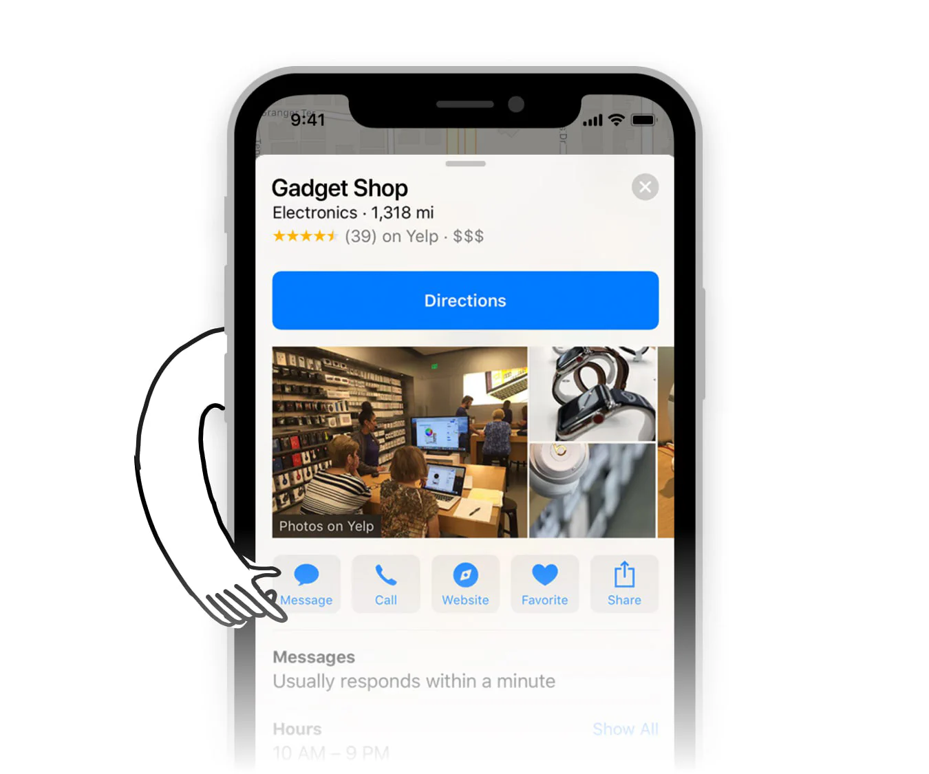 LiveChat® feature - quick answers with chat