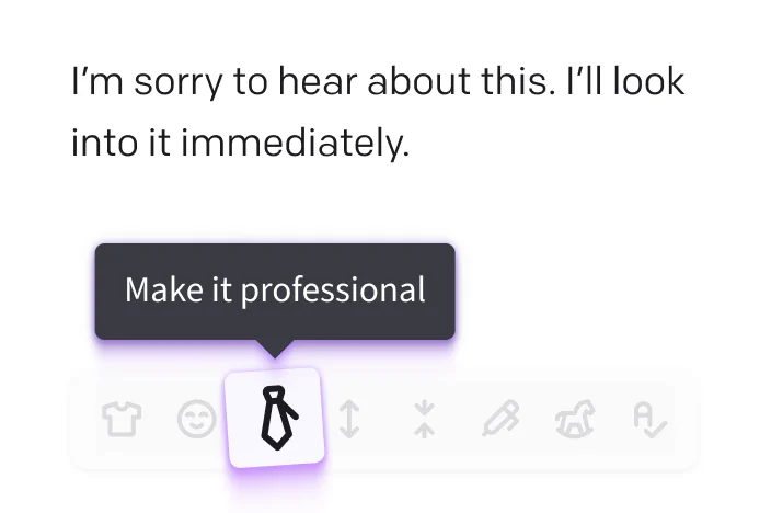 AI text enhancement inside LiveChat®