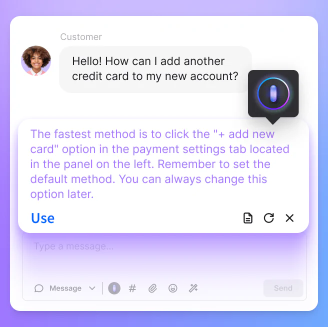 Reply suggestions feature helping agents respond faster and more consistently