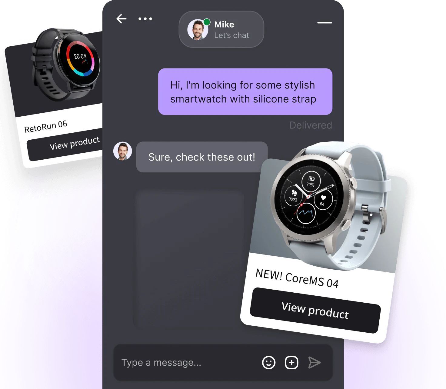 Shopify store with LiveChat® widget