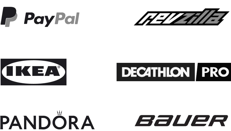 These ecommerce brands already use LiveChat®: Ikea, PayPal, RevZilla, Bauer,Decathlon, Pandora, and more